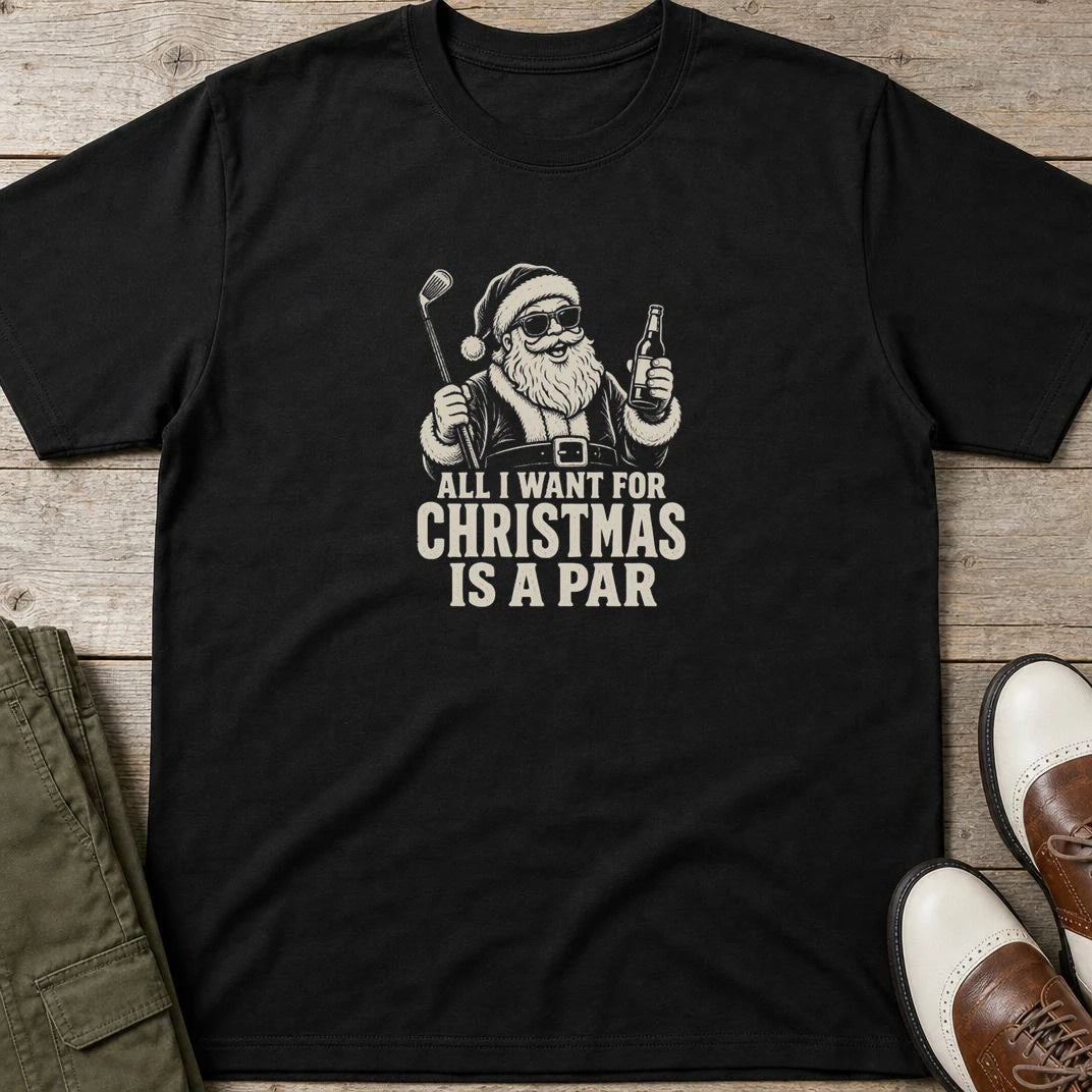 All I Want T-Shirt in Black lying on a plain floor. T-shirt is a unisex cut and 100 per cent cotton.