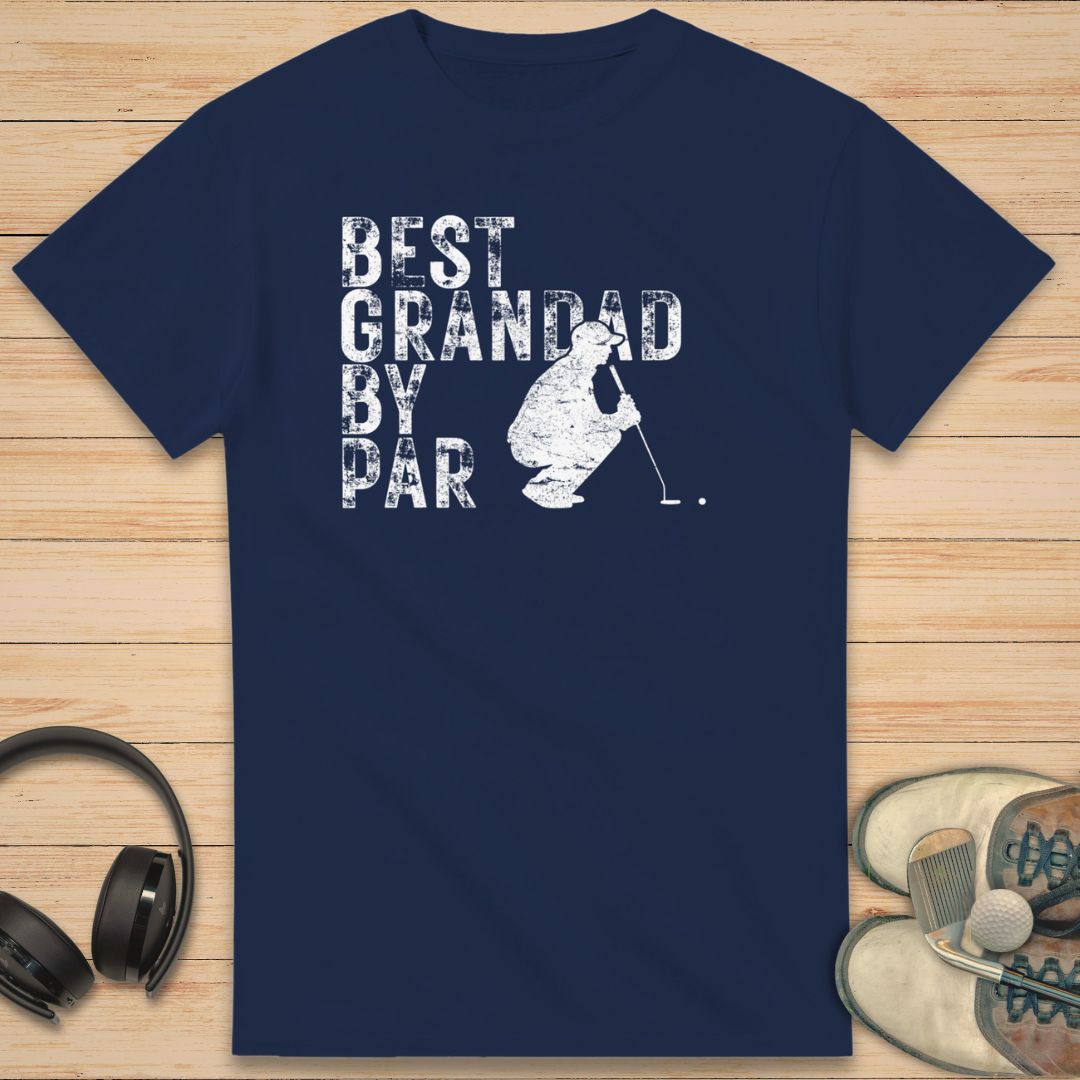 Best Grandad by Par T-Shirt Navy