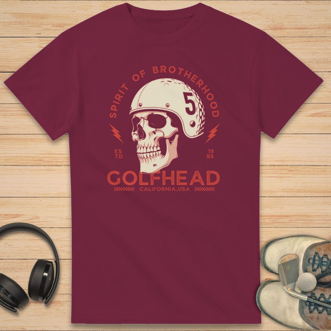 Golfhead T-Shirt Maroon