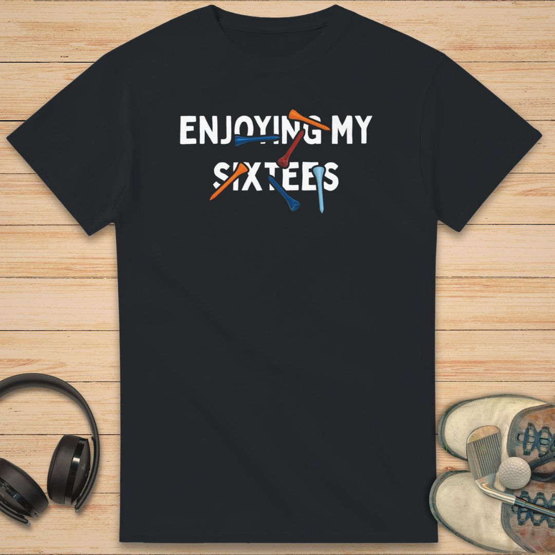 Enjoying My Sixtees T-Shirt Black
