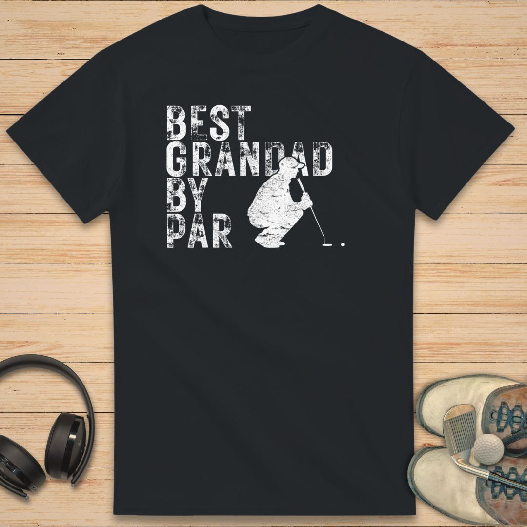 Best Grandad by Par T-Shirt Black