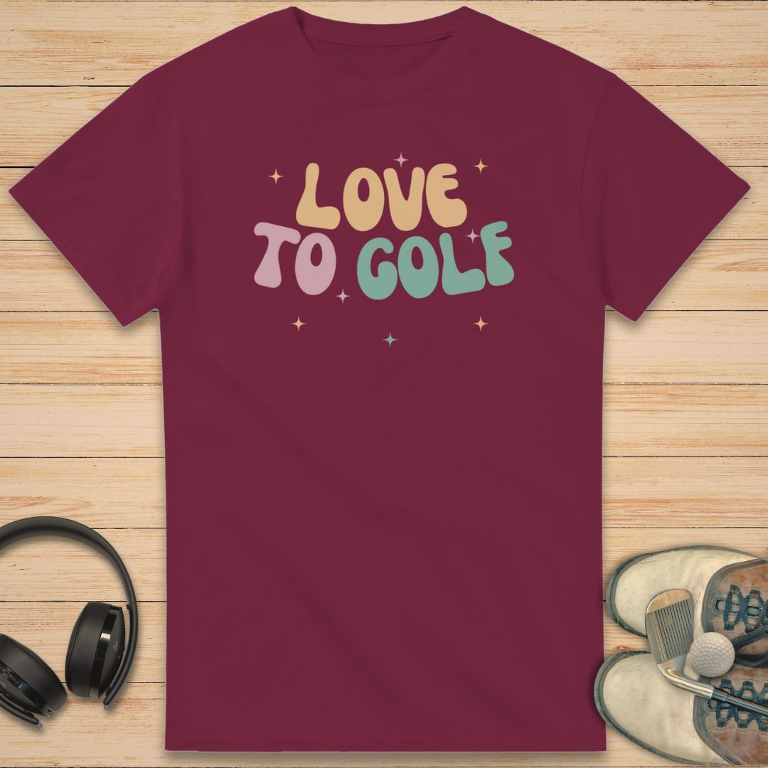 Love to Golf T-Shirt Maroon