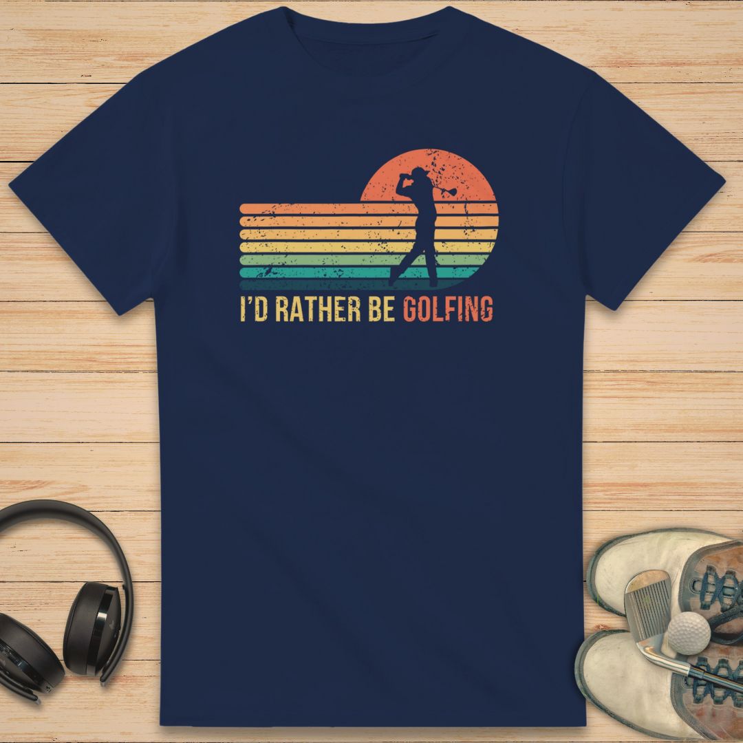 Rather Be Golfing T-Shirt Navy