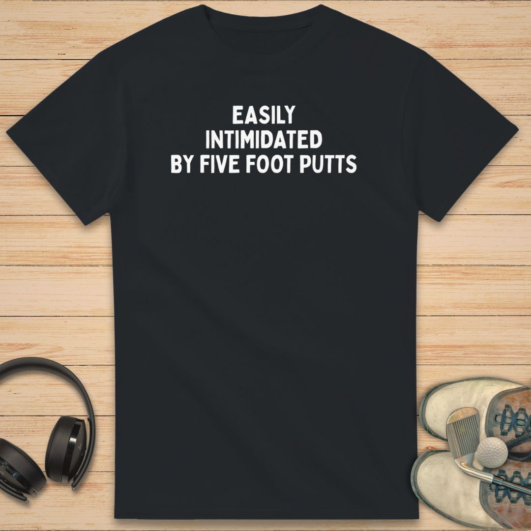 Five Foot Putts T-Shirt Black