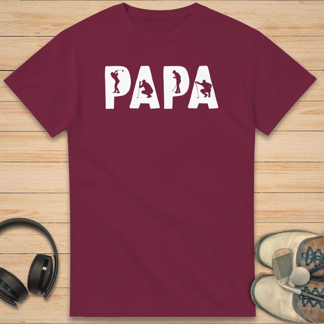 Papa T-Shirt Maroon