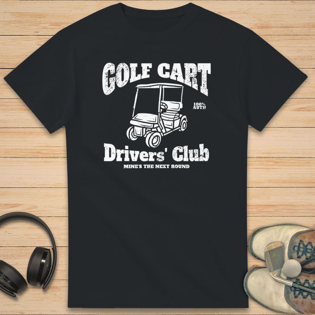 Golf Cart T-Shirt Black