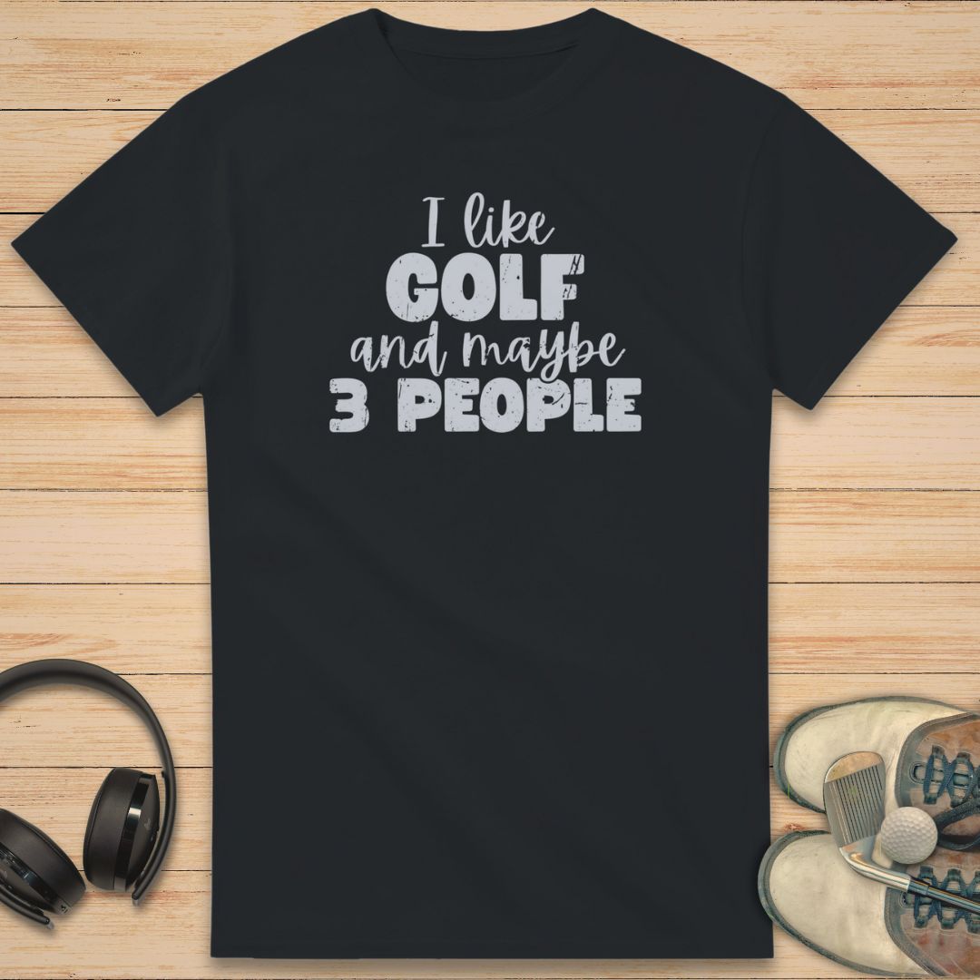 I Like Golf T-Shirt Black