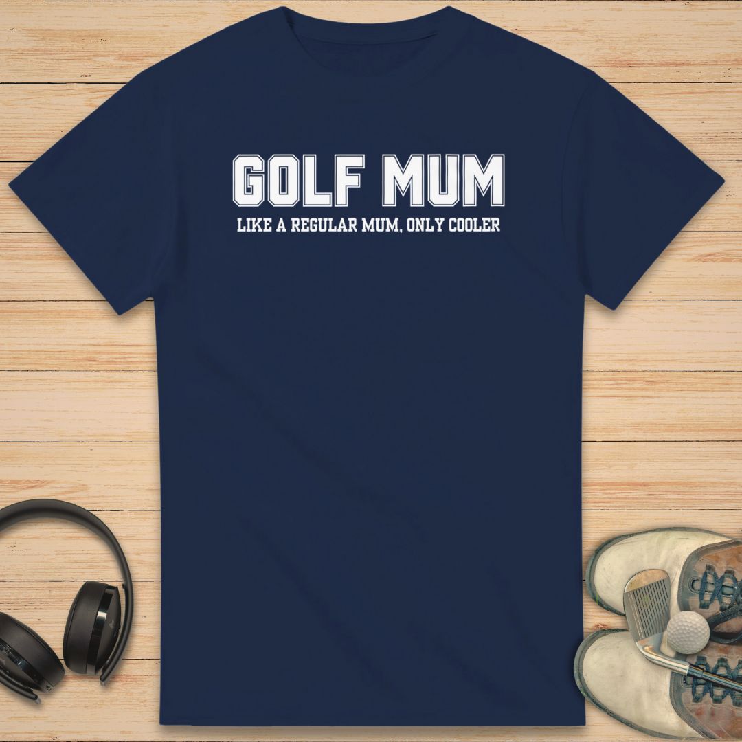Golf Mum Cooler T-Shirt Navy
