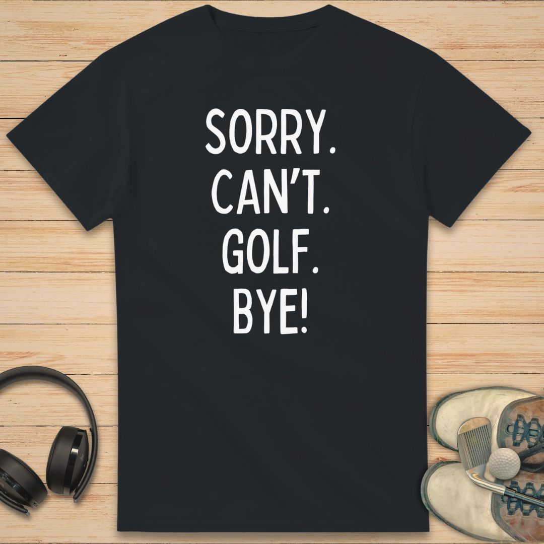 Sorry. Golf T-Shirt Black