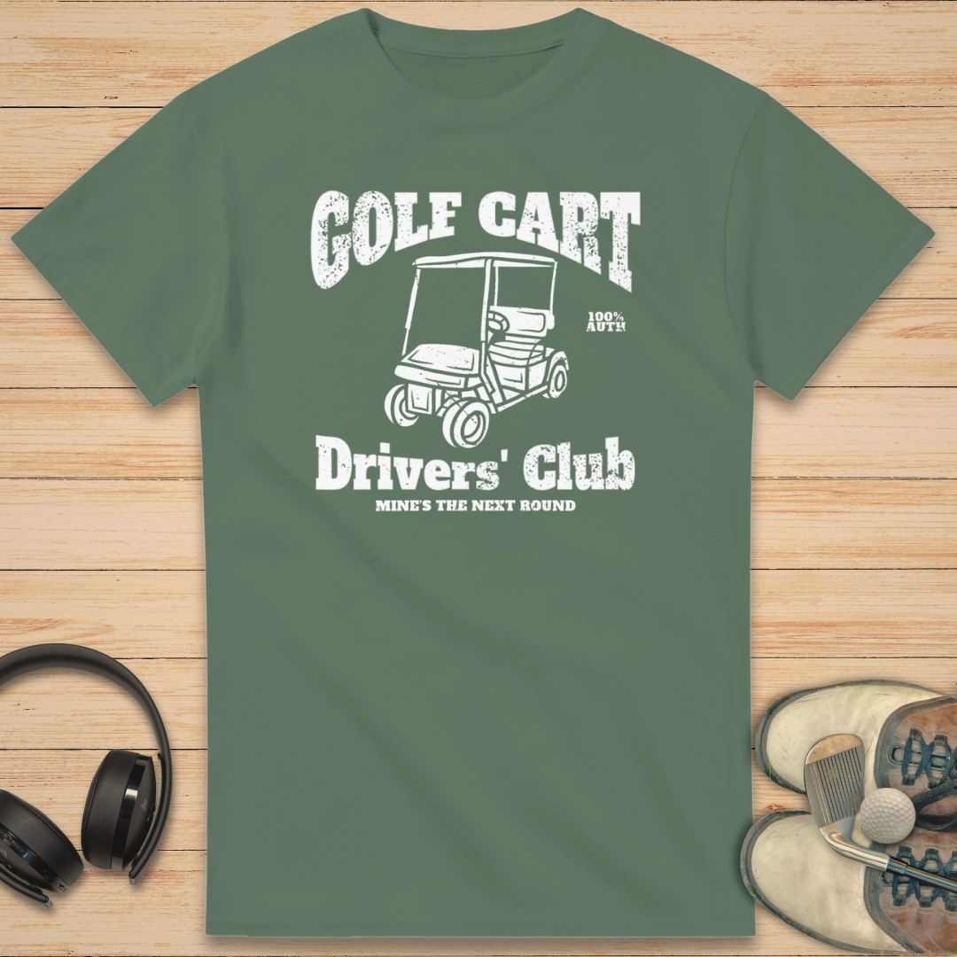 Golf Cart T-Shirt Military Green