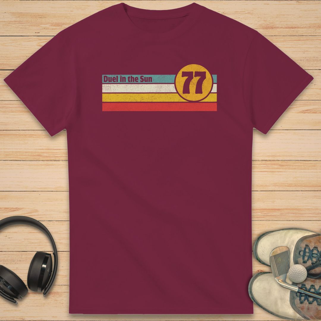 Duel Sun T-Shirt Maroon