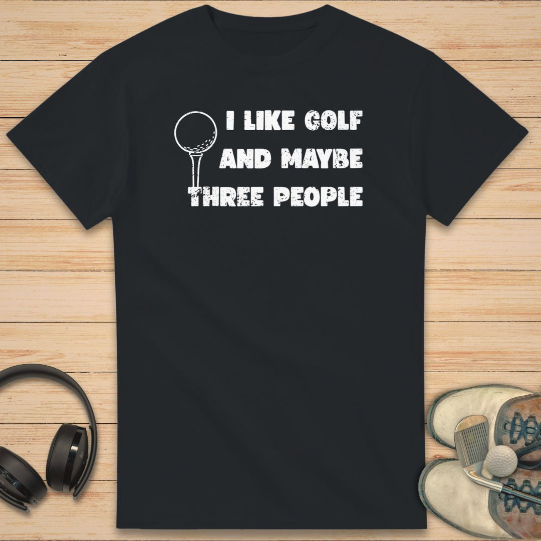 I Like Golf T-Shirt Black