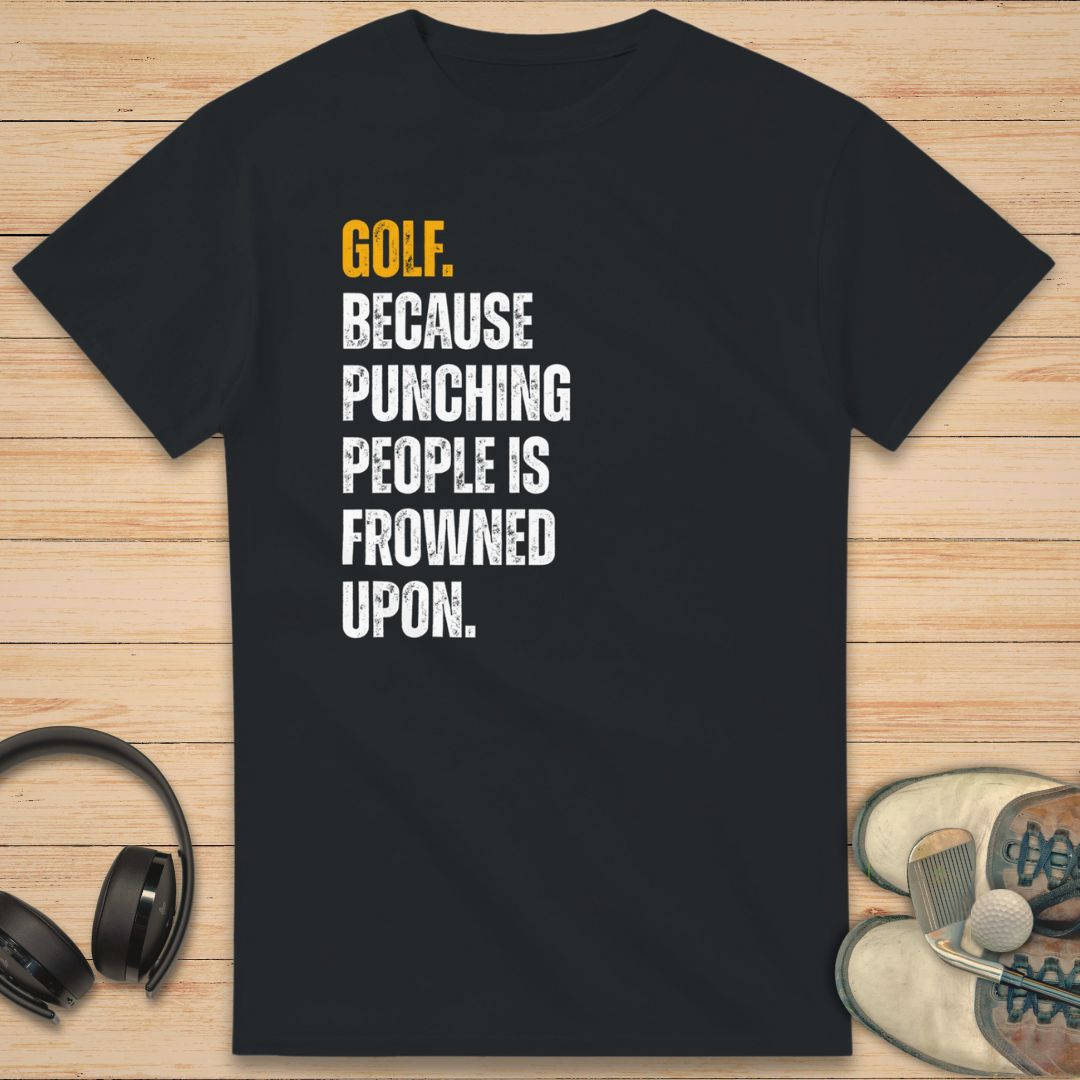 Punching People T-Shirt Black