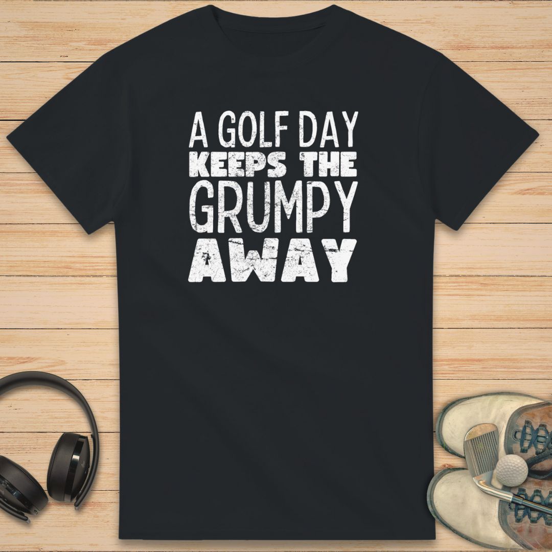 A Golf Day T-Shirt Black
