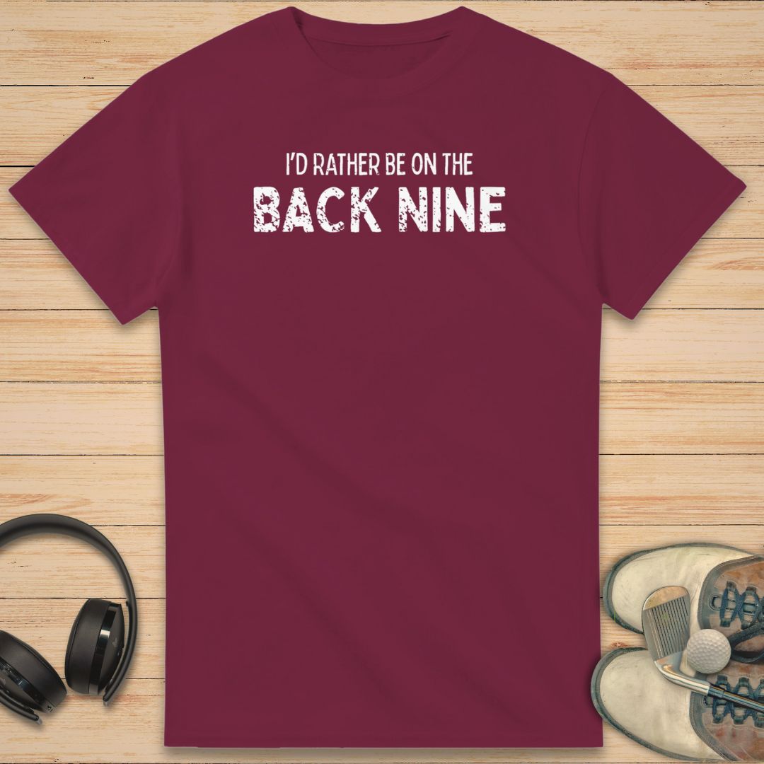 Back Nine T-Shirt Maroon