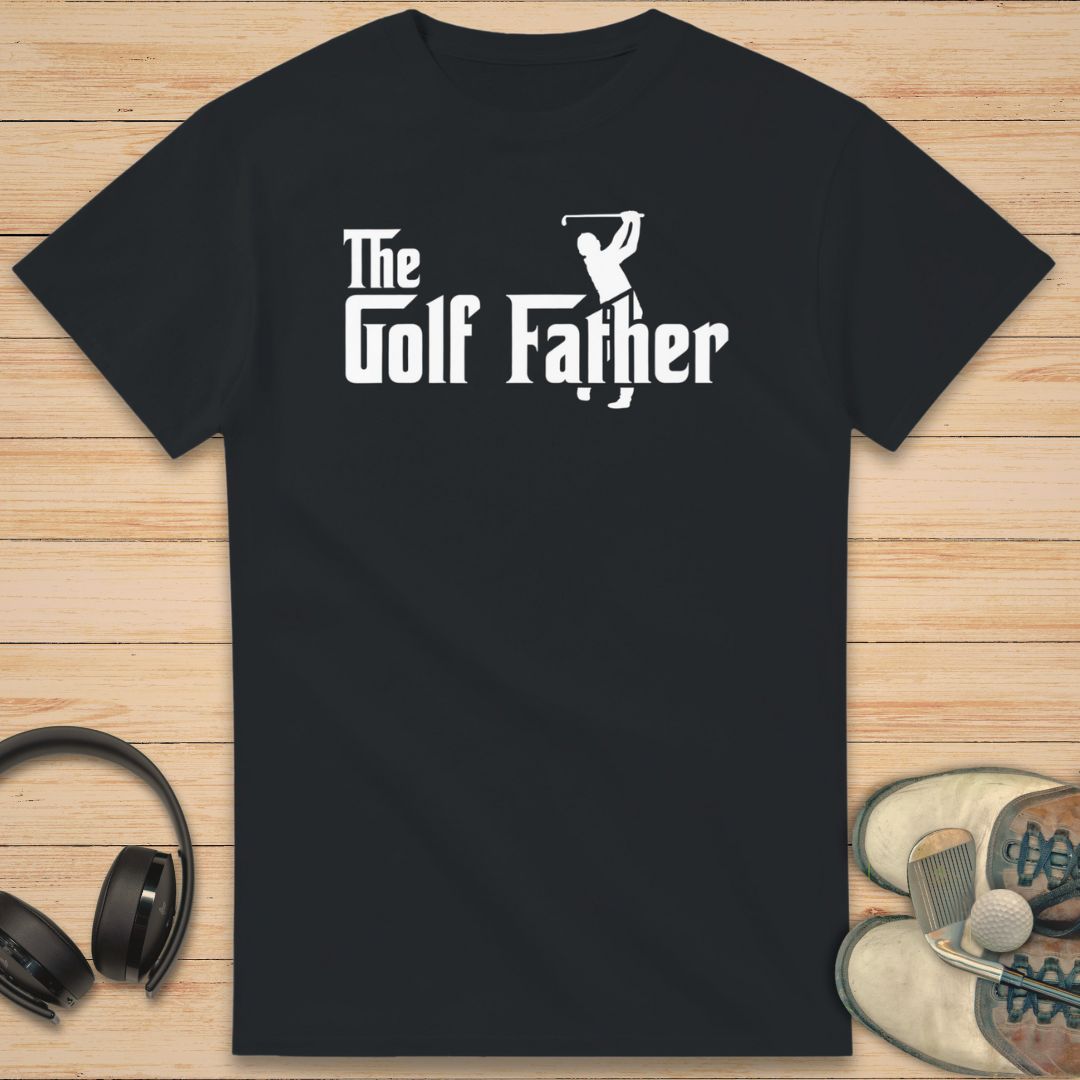 Golf Father T-Shirt Black