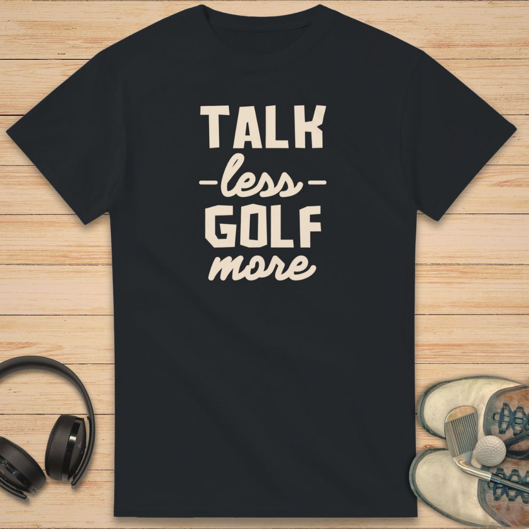Golf More T-Shirt Black