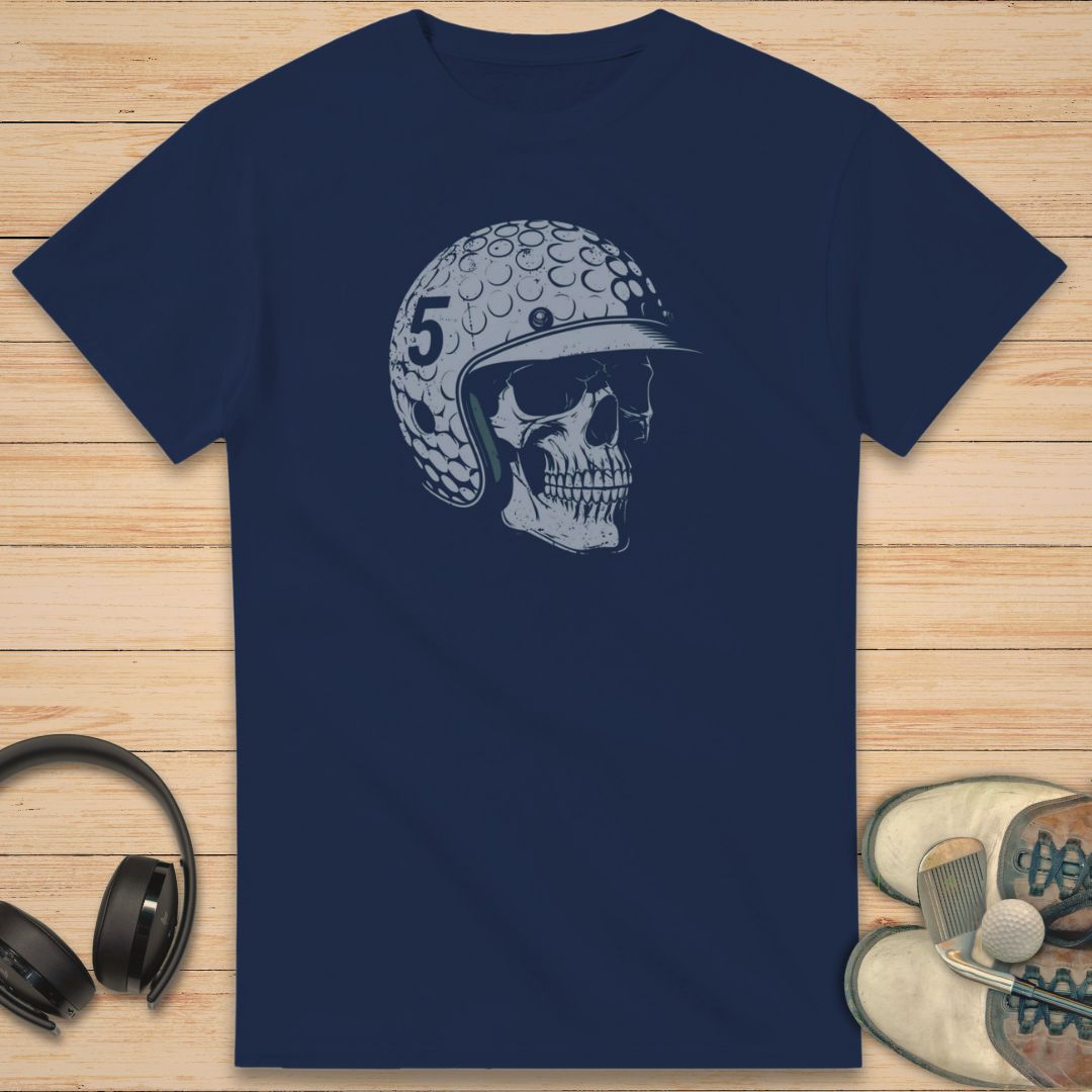 Skull Golfer T-Shirt Navy