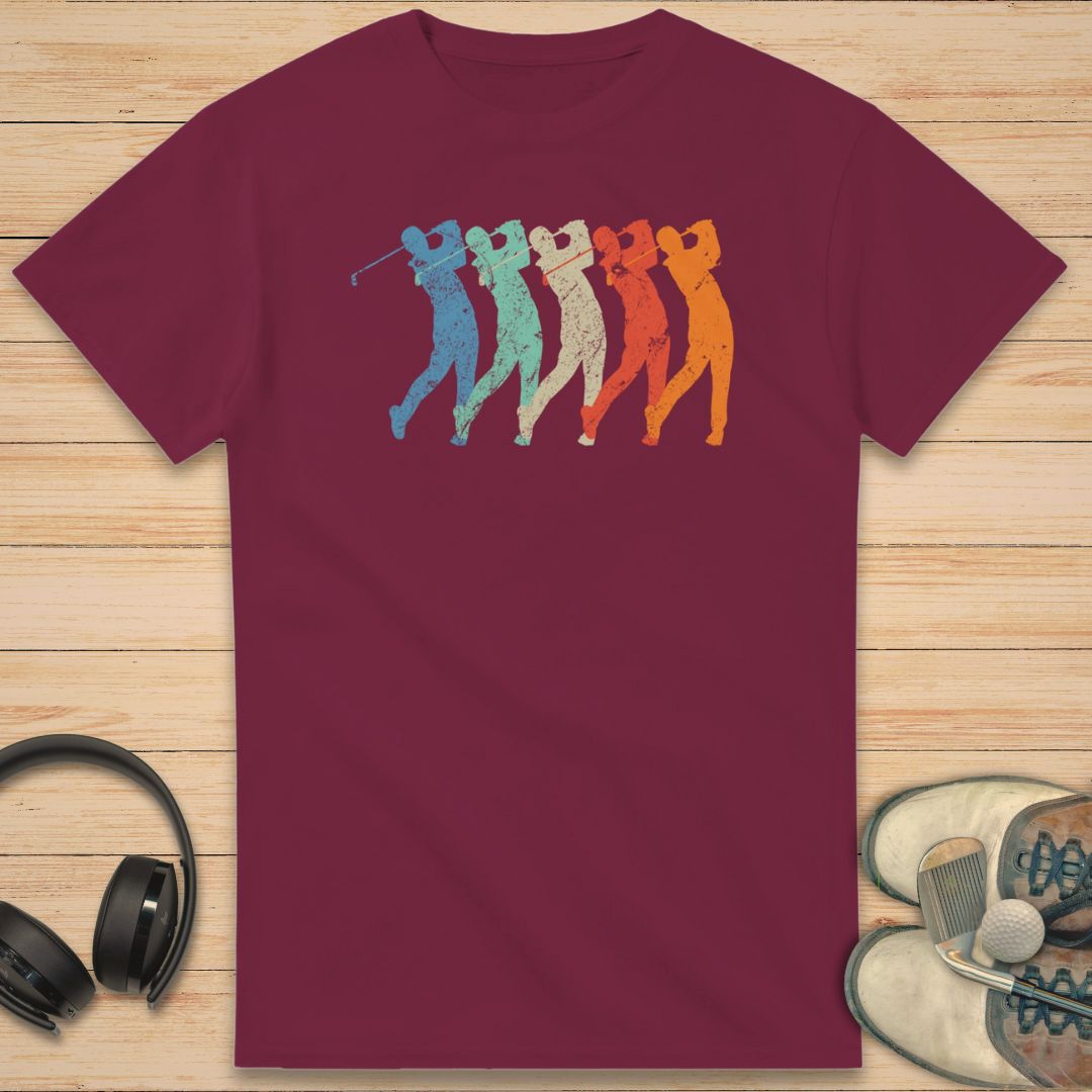 Golf Swing T-Shirt Maroon