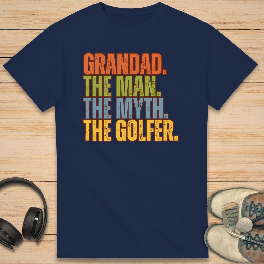 Grandad Golfer T-Shirt Navy