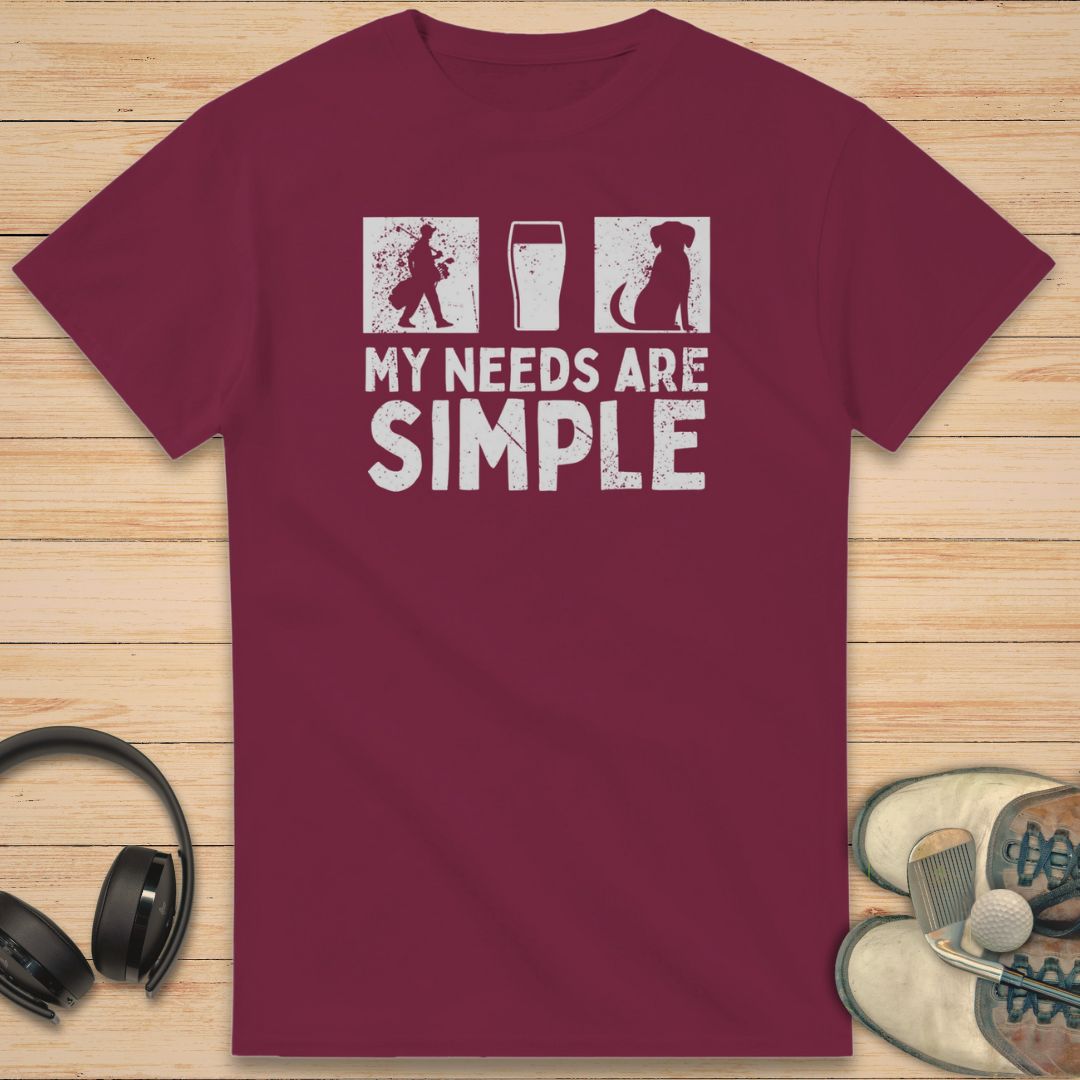 Simple T-Shirt Maroon