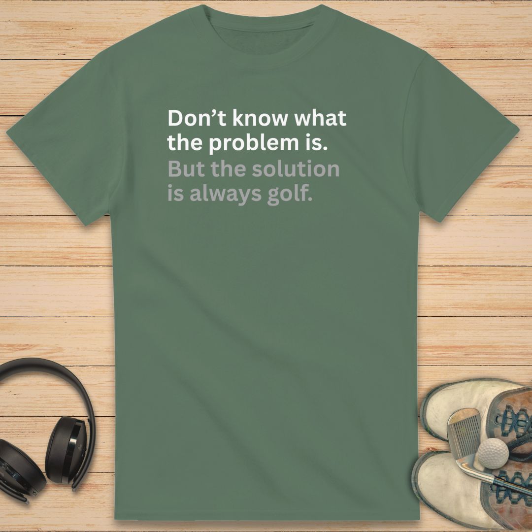 Solution Golf T-Shirt Military Green