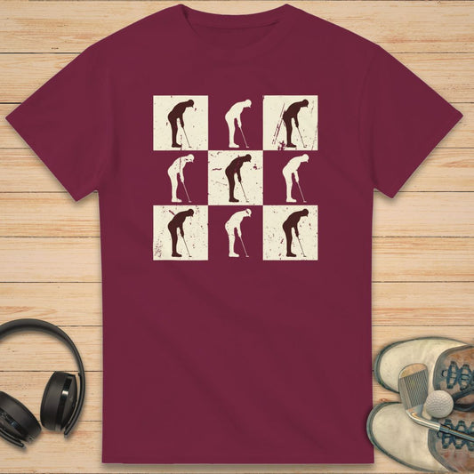 Putt 3x3 T-Shirt Maroon