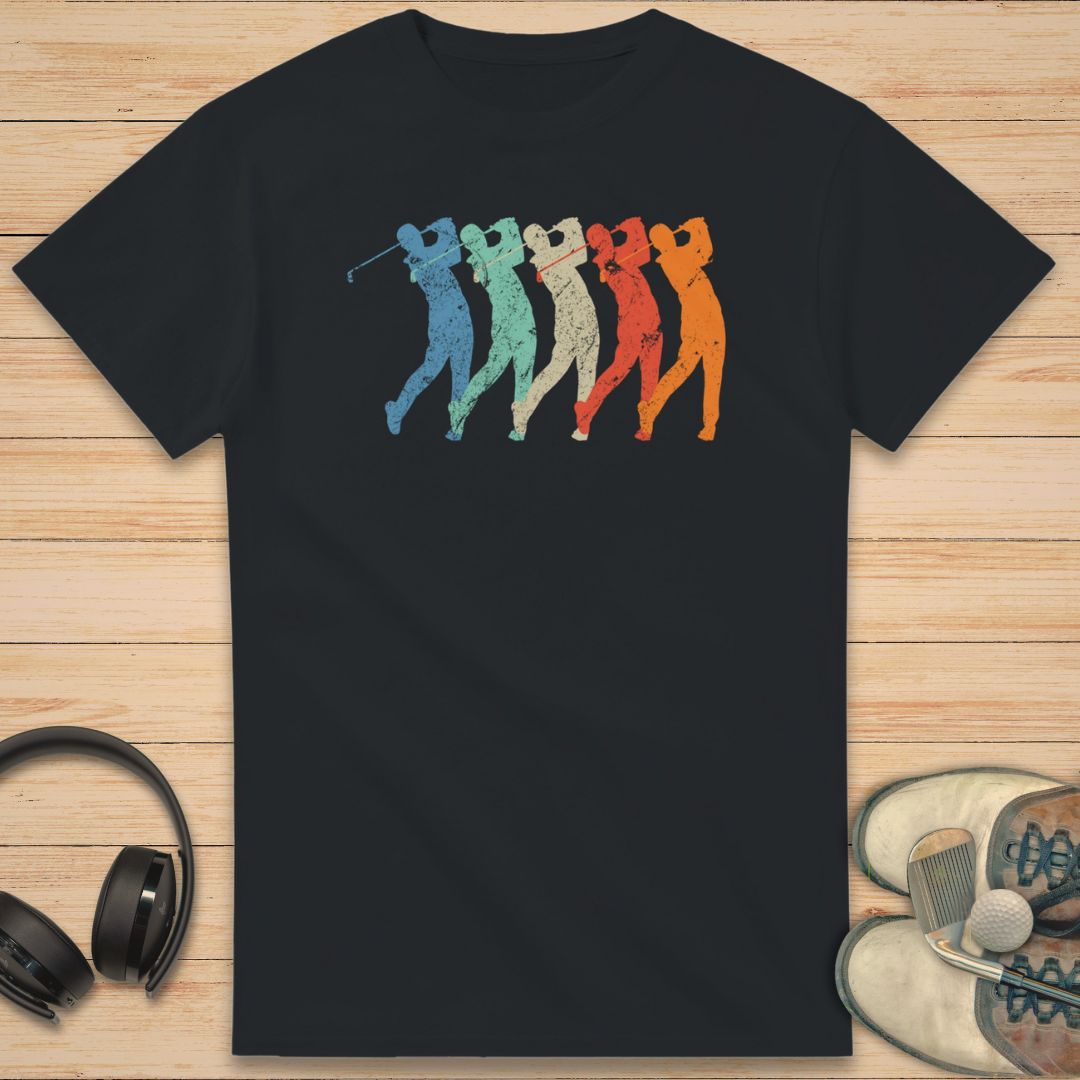Golf Swing T-Shirt Black