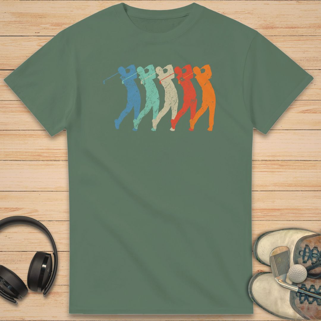 Golf Swing T-Shirt Military Green