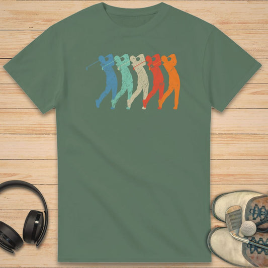 Golf Swing T-Shirt Military Green