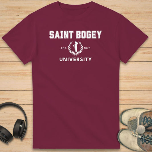 Saint Bogey T-Shirt Maroon
