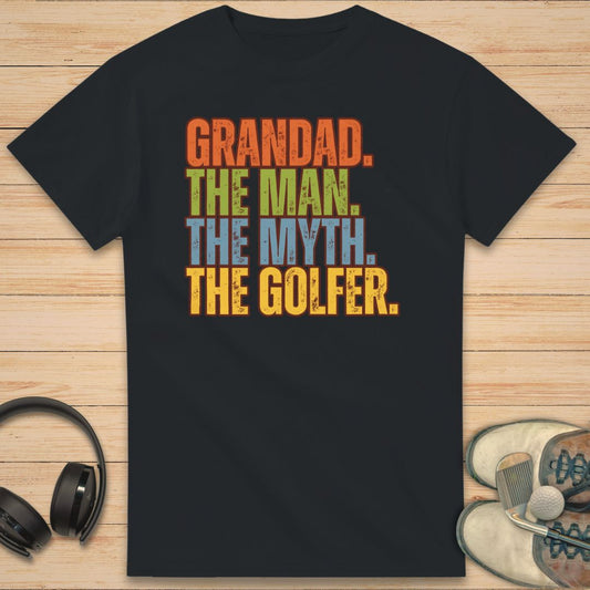 Grandad Golfer T-Shirt Black