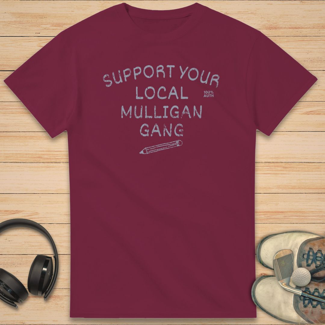 Mulligan Gang T-Shirt Maroon