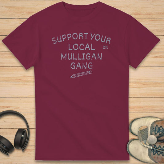 Mulligan Gang T-Shirt Maroon