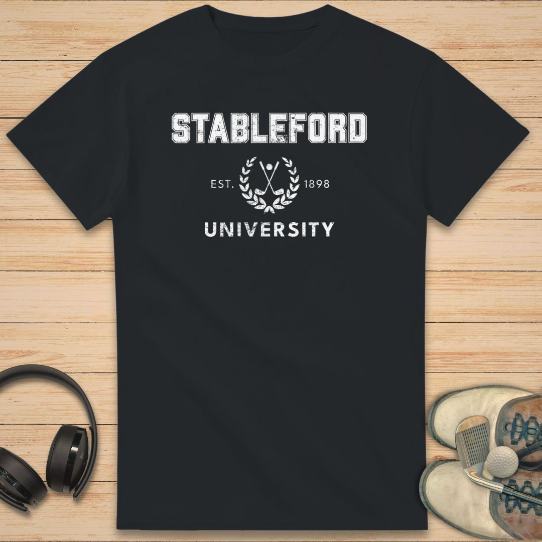 Stableford University T-Shirt Black