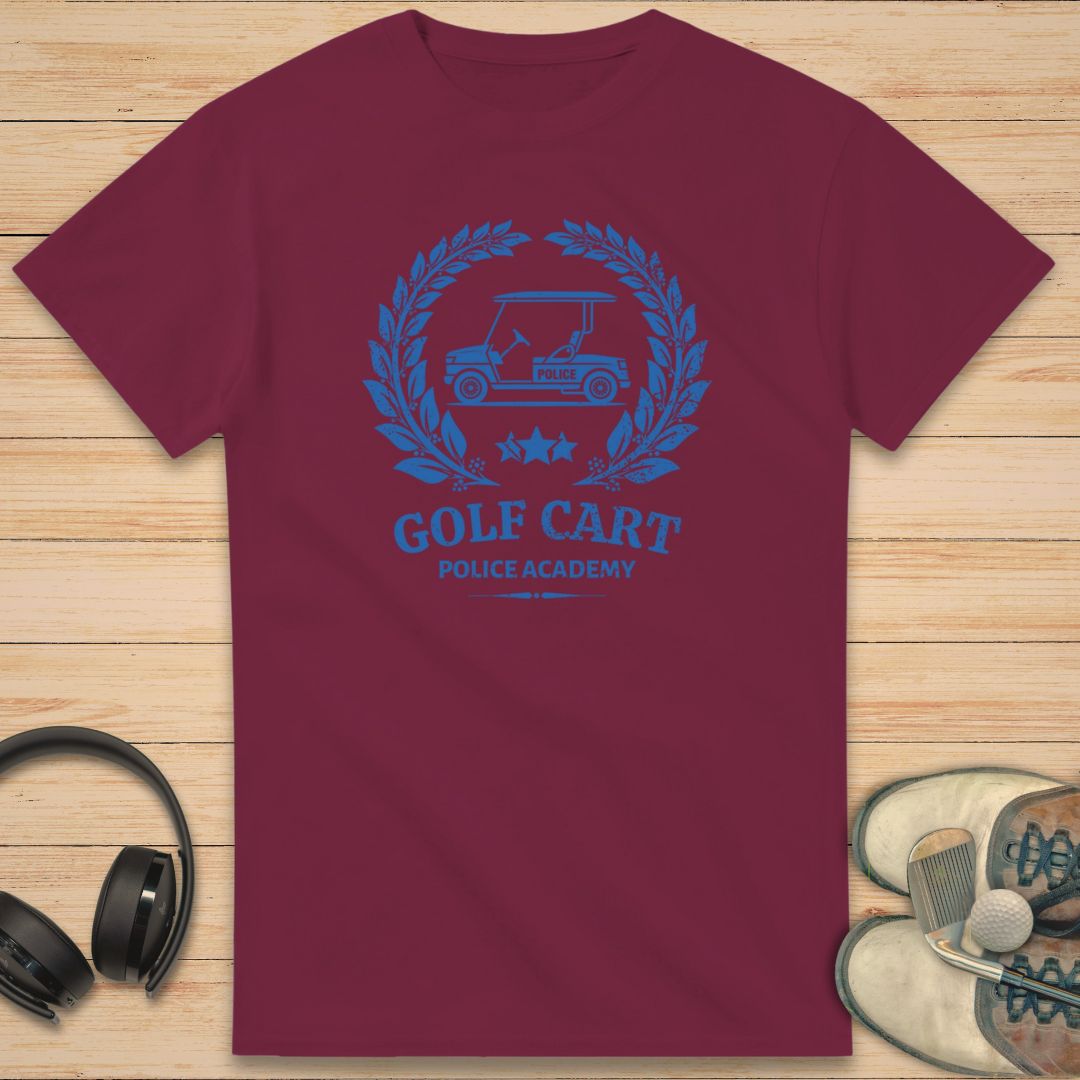 Cart Police T-Shirt Maroon