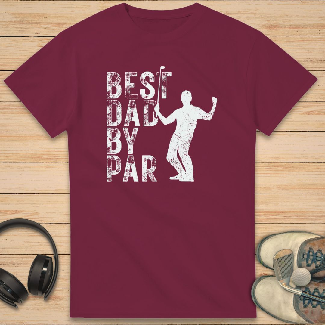 Best Dad T-Shirt Maroon
