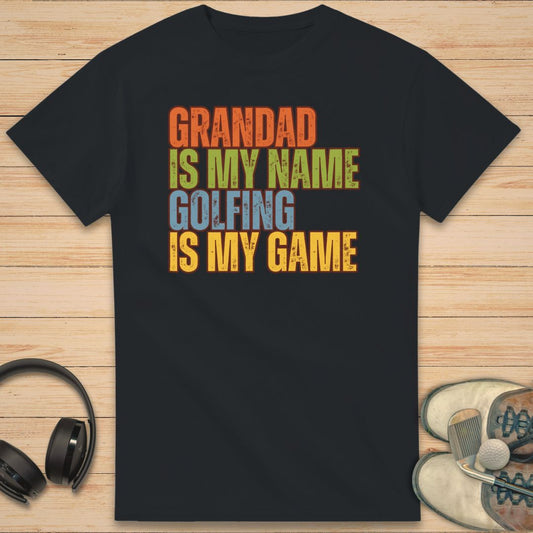 Grandad Golfing T-Shirt Black