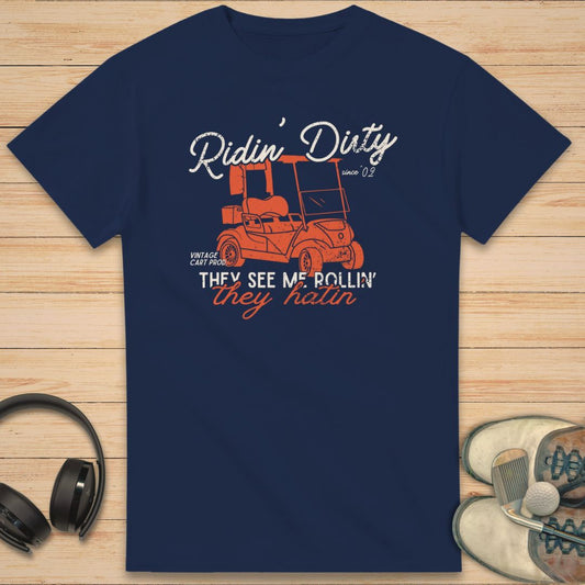 Rollin They Hatin T-Shirt Navy