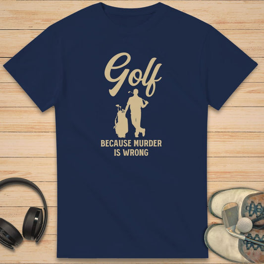 Golf Murder T-Shirt Navy