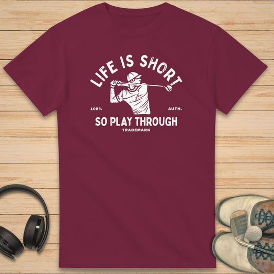 Play Through T-Shirt Maroon