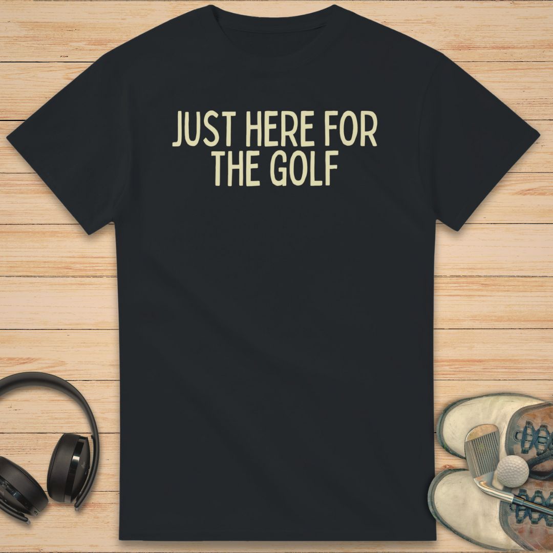 For The Golf T-Shirt Black