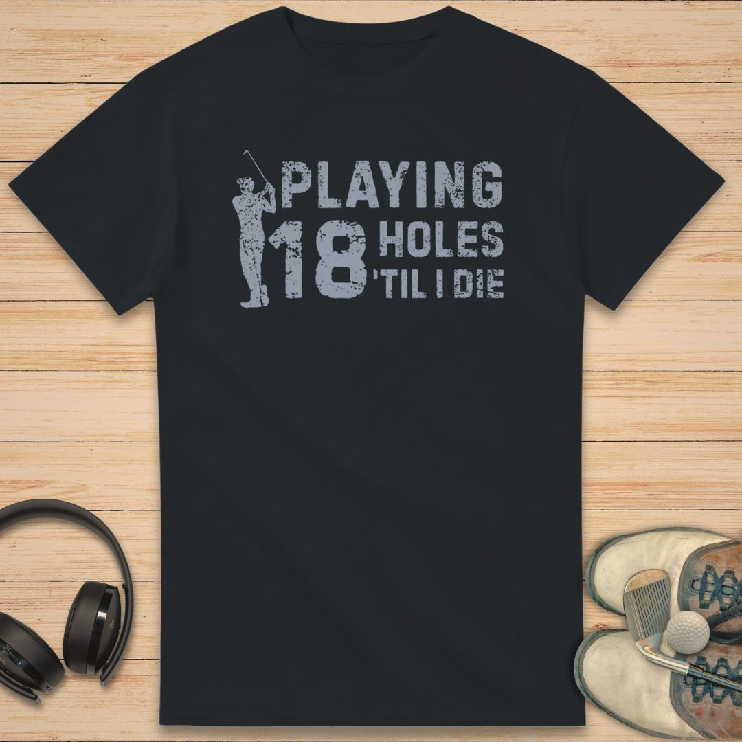 18 Holes T-Shirt Black