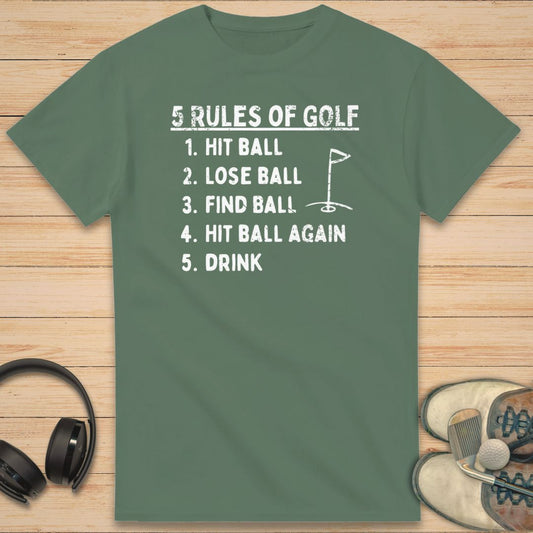 5 Rules T-Shirt Military Green