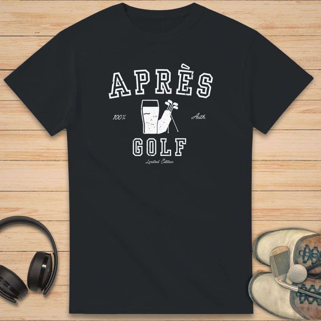 Après Golf T-Shirt Black
