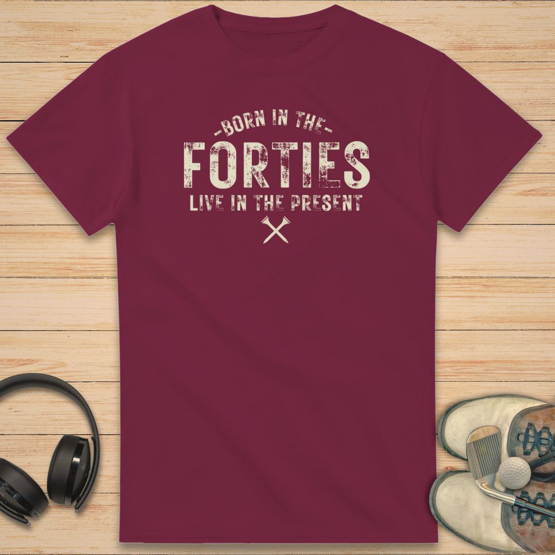 Born 40s T-Shirt Maroon