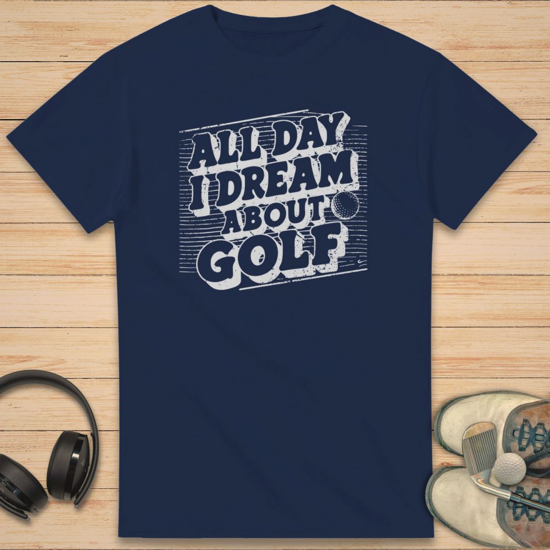 I Dream Golf T-Shirt Navy