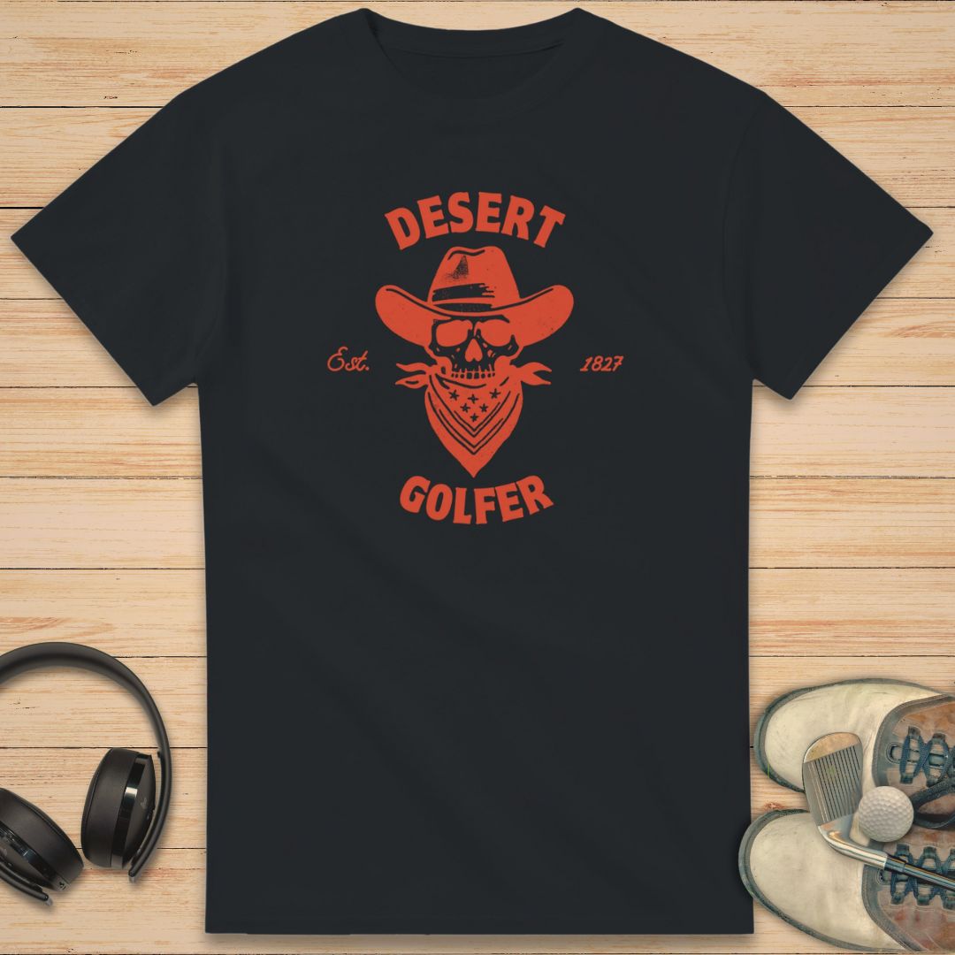 Desert Golfer T-Shirt Black