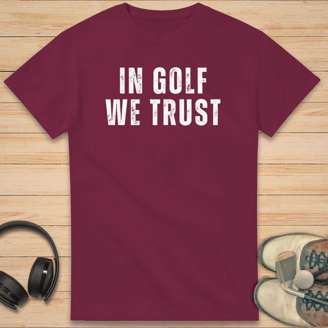 In Golf T-Shirt Maroon