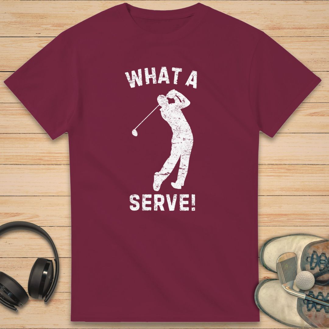 What A Serve T-Shirt Maroon